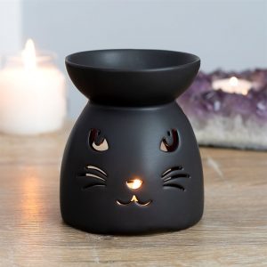 Brûleur Découpé en Forme de Chat Noir