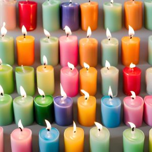 Pack Complet Bougies Chandelles « Lueurs Sacrées » – 13 Couleurs