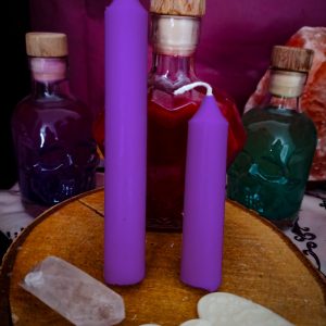 Bougie Chandelle « Lueurs Sacrées » – Violette