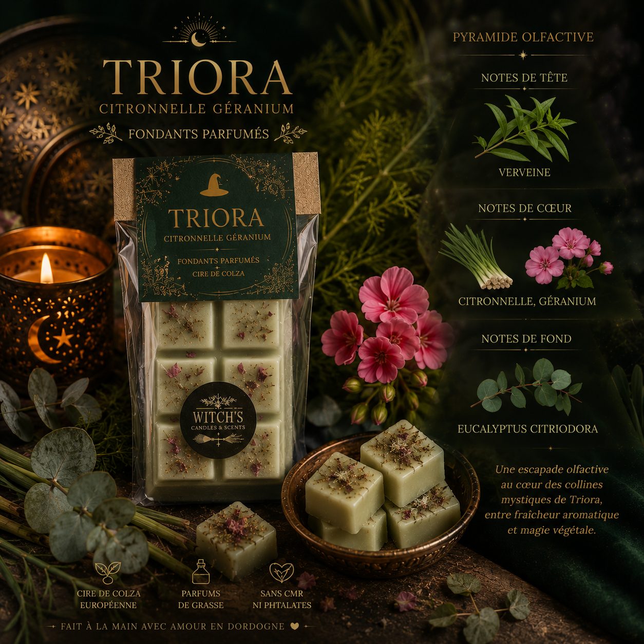 Fondant parfumé - Triora - Citronnelle Géranium – Image 2