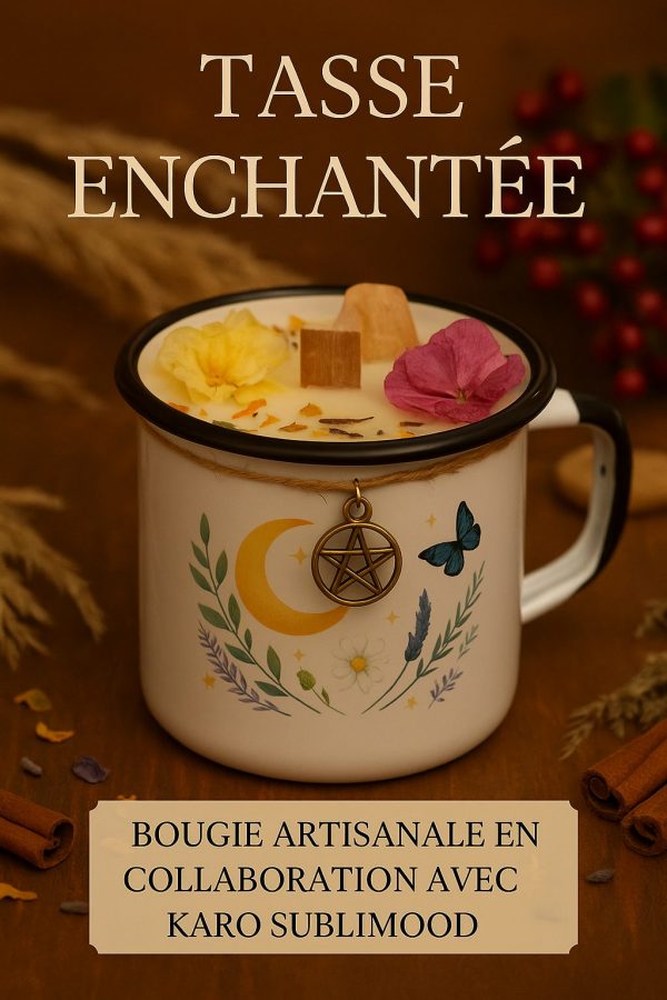 Tasse Enchantée – Bougie artisanale en collaboration avec Karo Sublimood