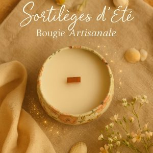 Bougie « Sortilèges d’Été » – Collection estivale en boîte florale