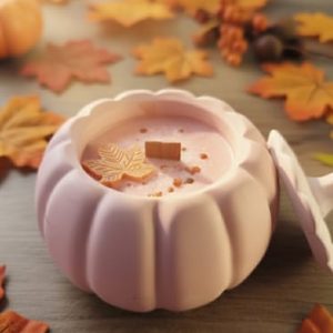 Bougie Citrouille Automnale – Édition Limitée 🍂