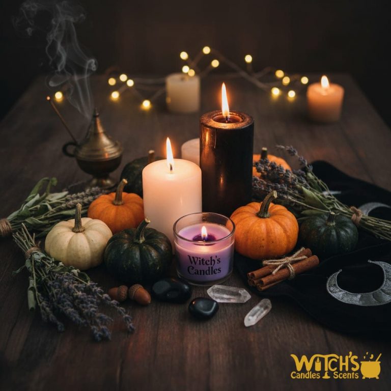 alt="Ambiance automnale mystique – célébration de Samhain"