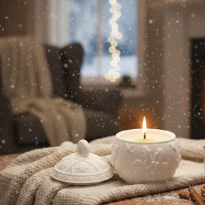 🕯️ Sortilège Hivernal ❄️ – Bougie en éco-résine