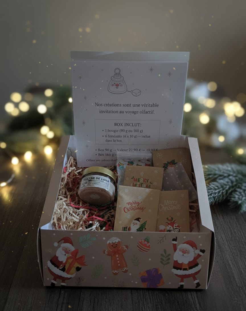🕯✨ Box Bougie & Fondants – Edition Noël ✨🎄