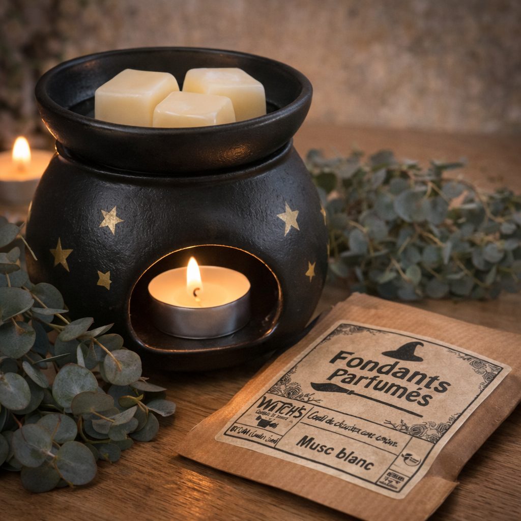 fondant Musc blanc bruleur mystique et ambiance chaleureuse